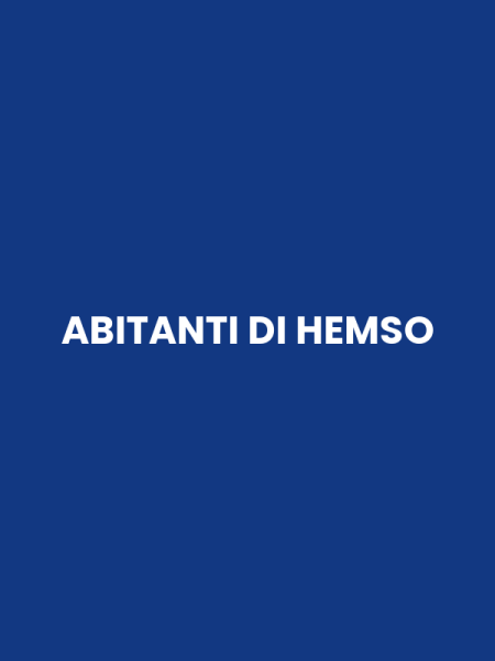 ABITANTI DI HEMSO