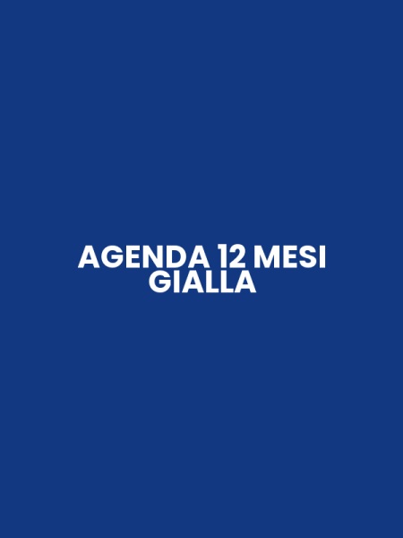 AGENDA 12 MESI GIALLA