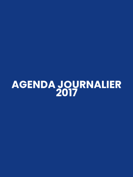 AGENDA JOURNALIER 2017
