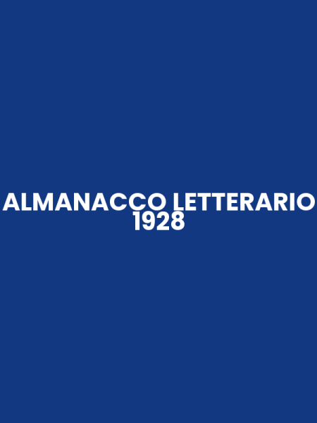 ALMANACCO LETTERARIO 1928