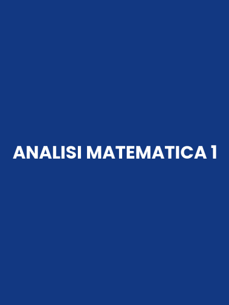 ANALISI MATEMATICA 1