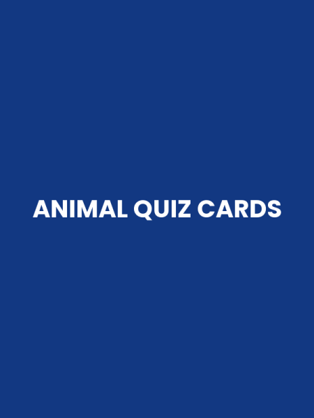ANIMAL QUIZ CARDS
