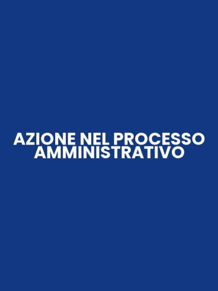 AZIONE NEL PROCESSO AMMINISTRATIVO