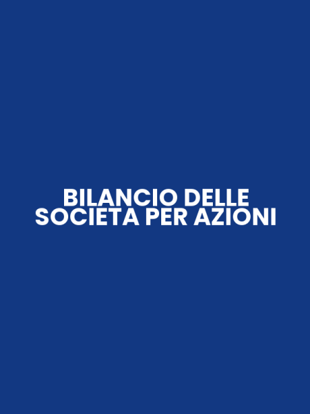 BILANCIO DELLE SOCIETA PER AZIONI