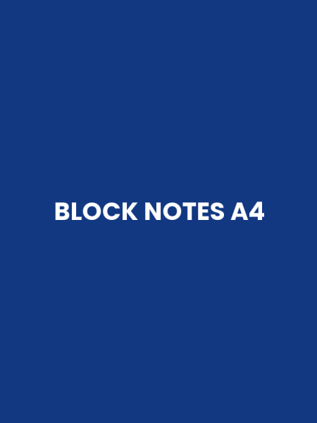 BLOCK NOTES A4