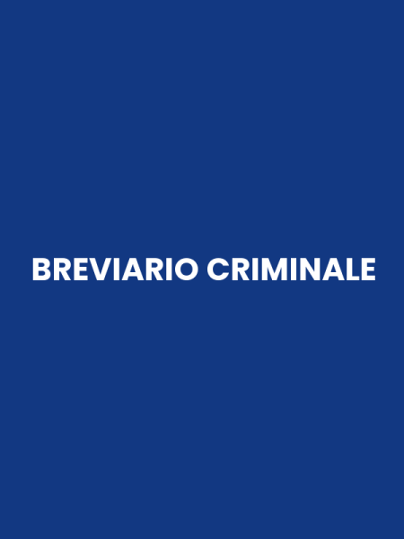 BREVIARIO CRIMINALE