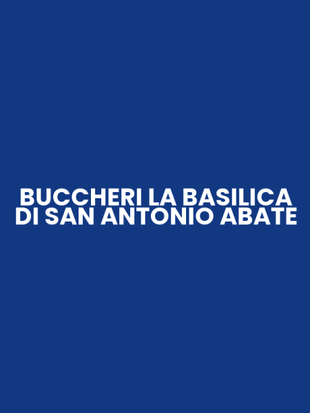 BUCCHERI LA BASILICA DI SAN ANTONIO ABATE
