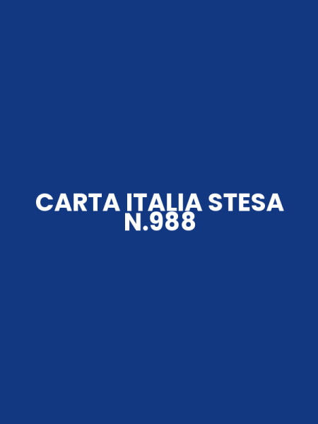 CARTA ITALIA STESA N.988