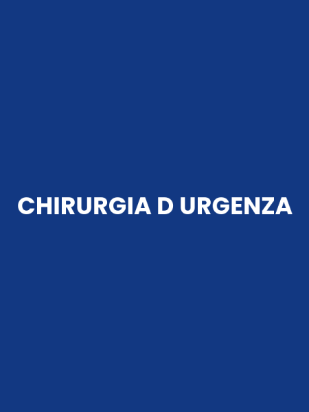 CHIRURGIA D URGENZA