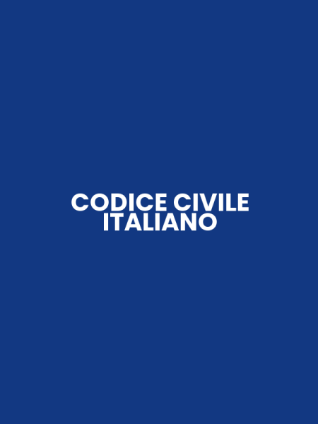 CODICE CIVILE ITALIANO