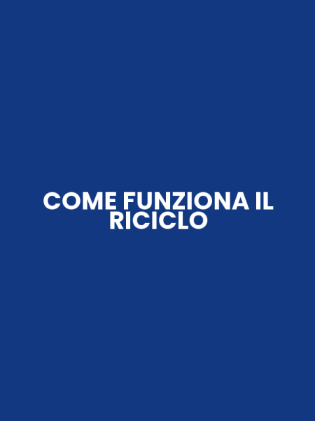 COME FUNZIONA IL RICICLO
