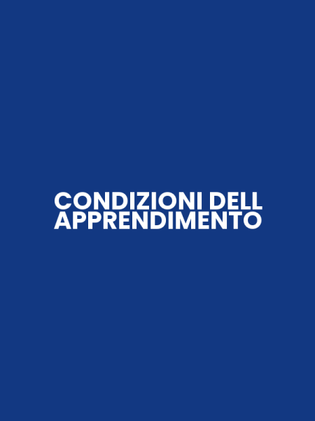 CONDIZIONI DELL APPRENDIMENTO