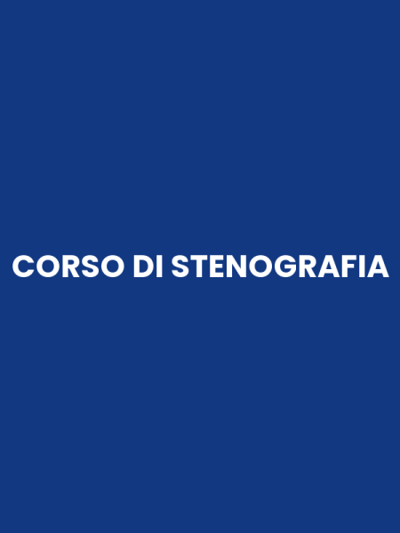 CORSO DI STENOGRAFIA