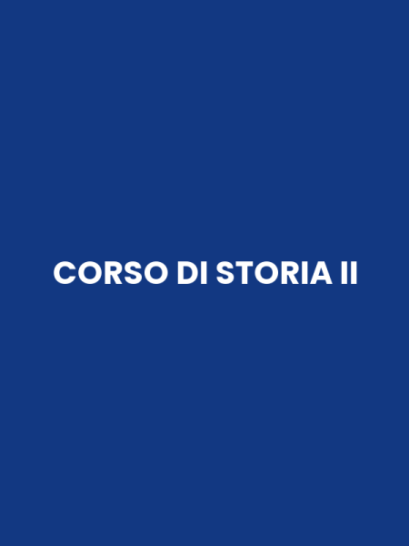 CORSO DI STORIA II