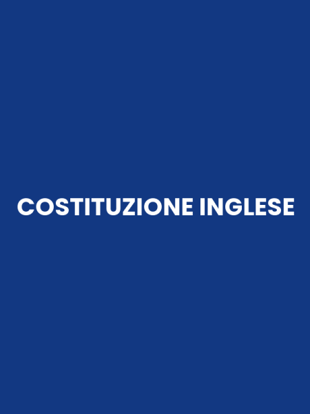 COSTITUZIONE INGLESE