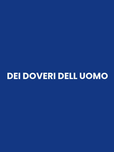 DEI DOVERI DELL UOMO