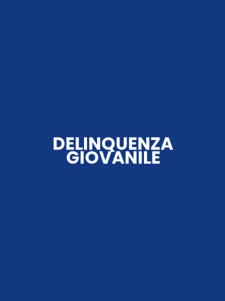 DELINQUENZA GIOVANILE