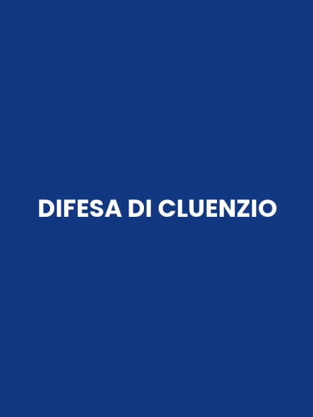 DIFESA DI CLUENZIO