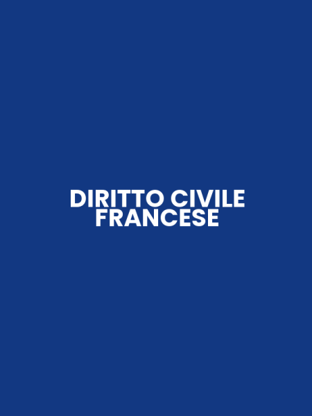 DIRITTO CIVILE FRANCESE