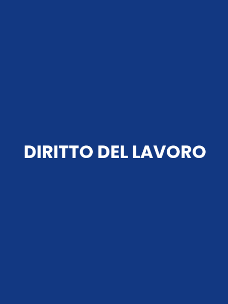 DIRITTO DEL LAVORO