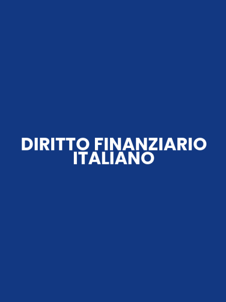 DIRITTO FINANZIARIO ITALIANO