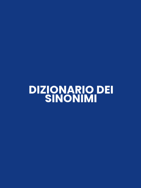 DIZIONARIO DEI SINONIMI