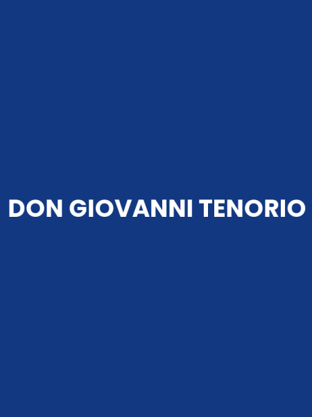 DON GIOVANNI TENORIO
