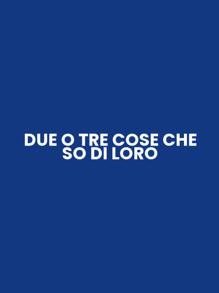 DUE O TRE COSE CHE SO DI LORO
