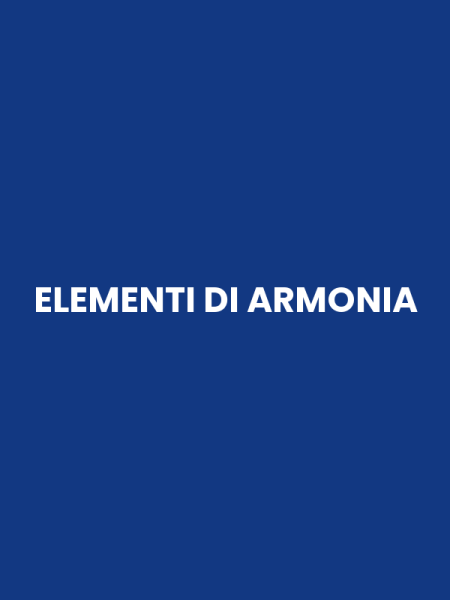 ELEMENTI DI ARMONIA