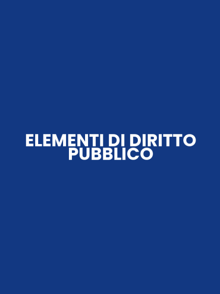 ELEMENTI DI DIRITTO PUBBLICO