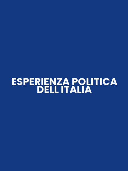 ESPERIENZA POLITICA DELL ITALIA