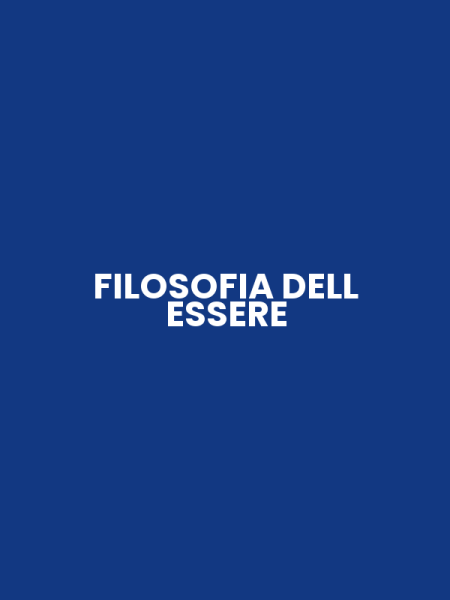 FILOSOFIA DELL ESSERE