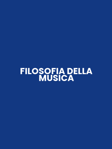 FILOSOFIA DELLA MUSICA