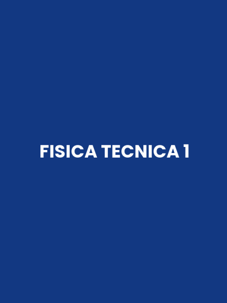 FISICA TECNICA 1