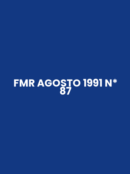 FMR AGOSTO 1991 N* 87