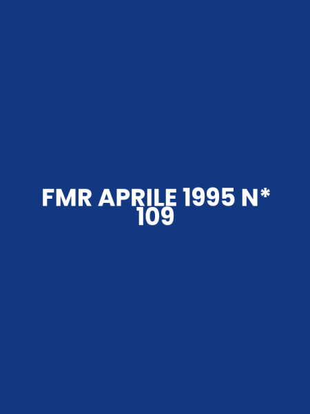 FMR APRILE 1995 N* 109