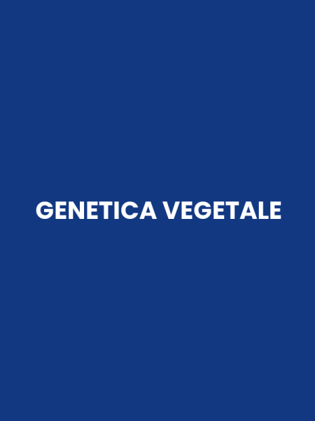 GENETICA VEGETALE
