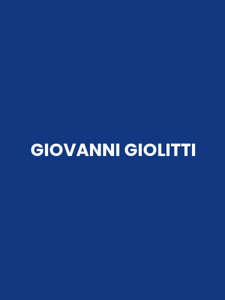 GIOVANNI GIOLITTI