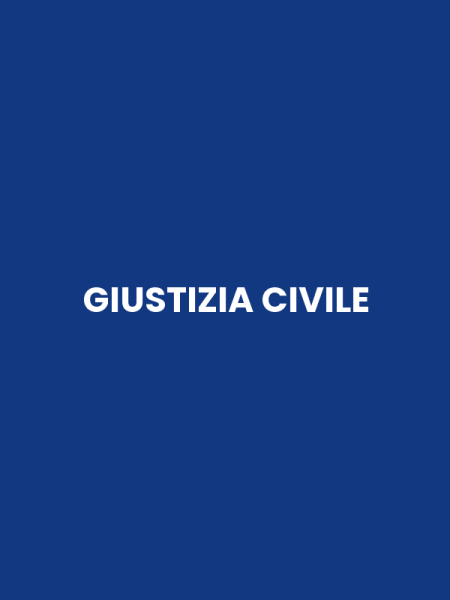 GIUSTIZIA CIVILE