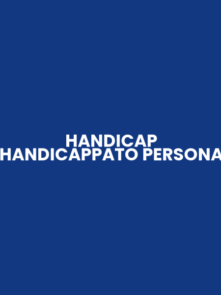 HANDICAP HANDICAPPATO PERSONA