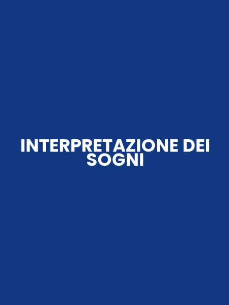 INTERPRETAZIONE DEI SOGNI
