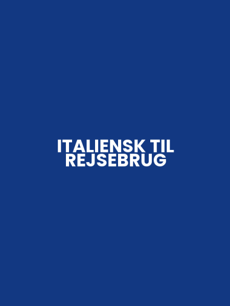 ITALIENSK TIL REJSEBRUG