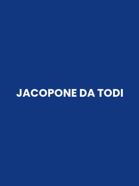 JACOPONE DA TODI