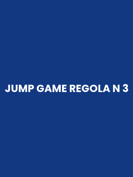JUMP GAME REGOLA N 3