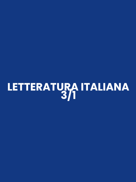 LETTERATURA ITALIANA 3/1