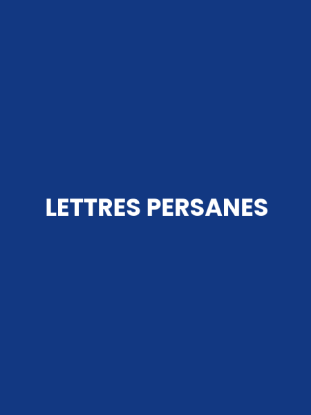 LETTRES PERSANES