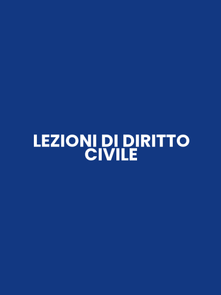 LEZIONI DI DIRITTO CIVILE