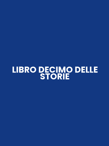LIBRO DECIMO DELLE STORIE