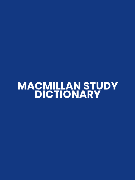 MACMILLAN STUDY DICTIONARY