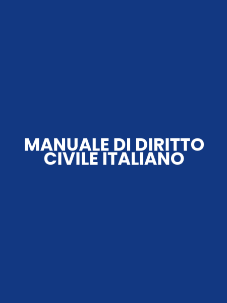 MANUALE DI DIRITTO CIVILE ITALIANO